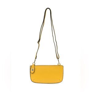 Joy Susan Mini Crossbody Goldenrod Wristlet Clutch Vegan Leather Purse Bag